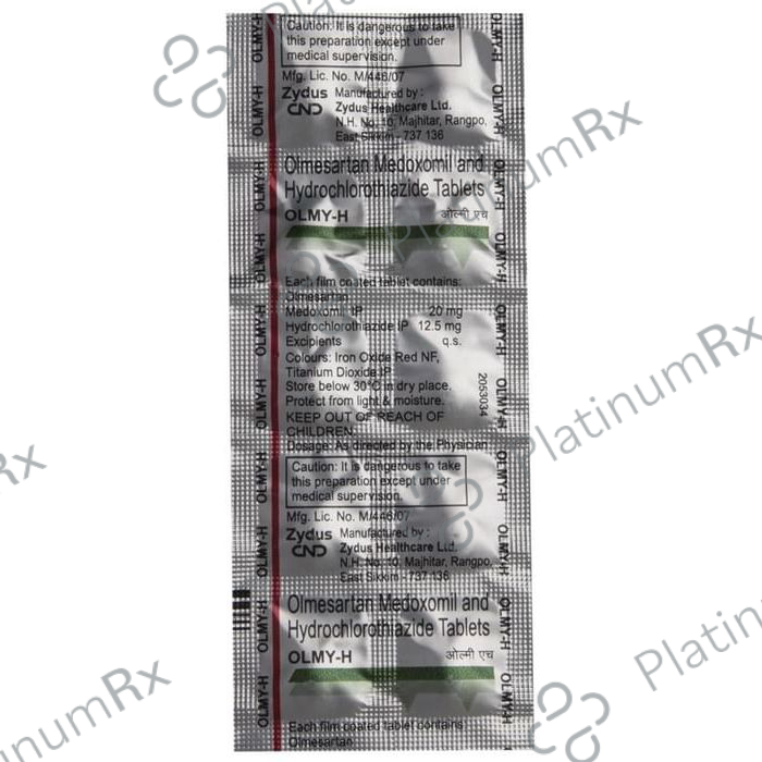 Olmy H 12.5/20mg Tablet 10s