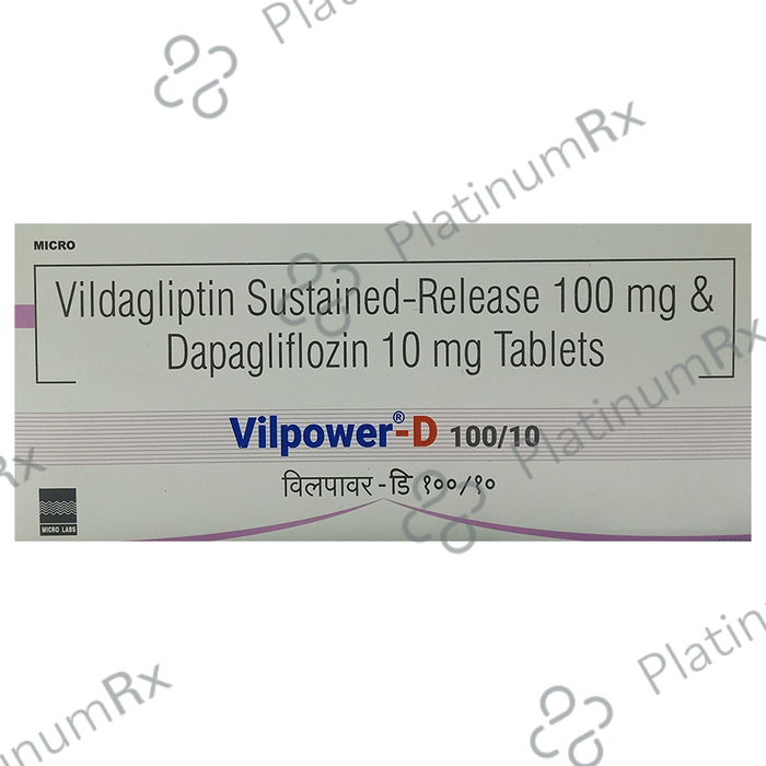 Vilpower D 10/100mg Tablet 10s