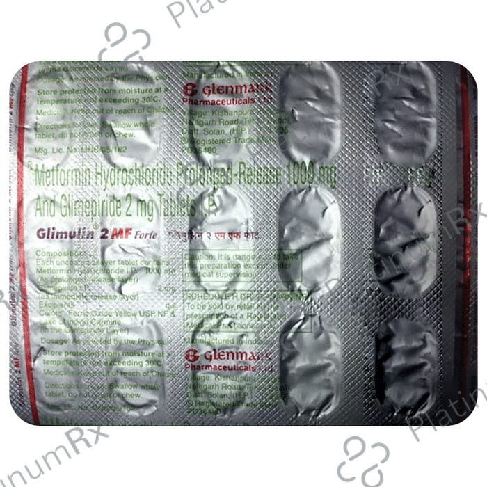 Glimulin 2MF Forte Tablet PR 15 tablets