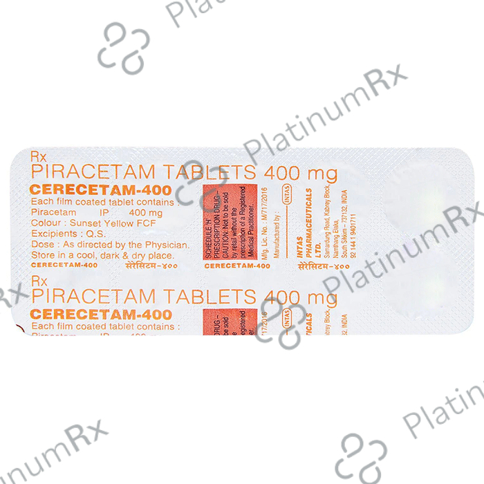 Cerecetam 400mg Tablet 10s