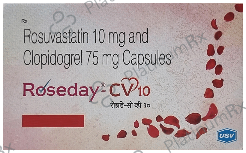 Roseday CV 10/75mg Capsule 10s
