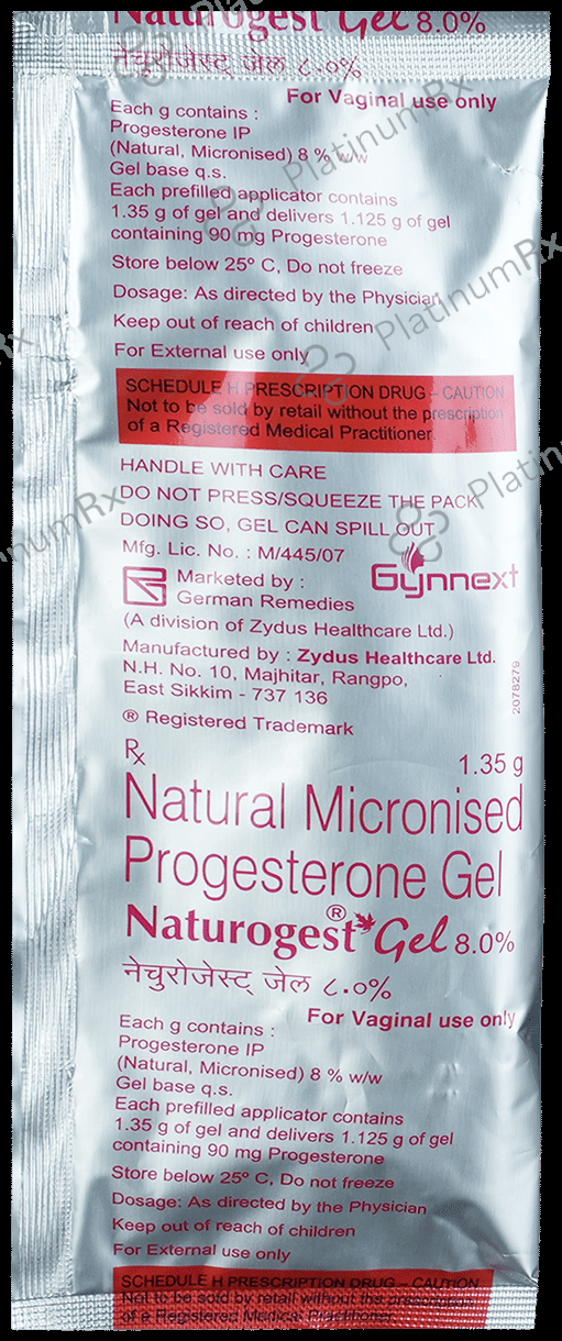 Naturogest 8% Vaginal gel