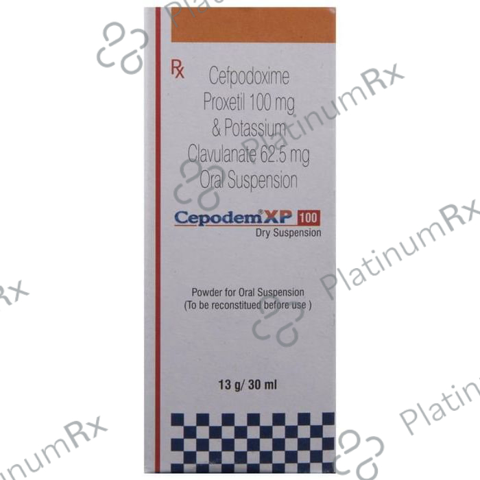 Cepodem XP 100/62.5mg Suspension 30ml