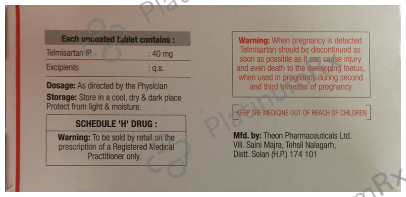 Telmijub 40 Tablet 10 Tablet