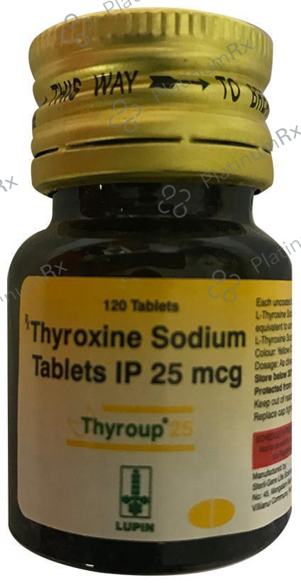 Thyroup 25mg Tablet 120s