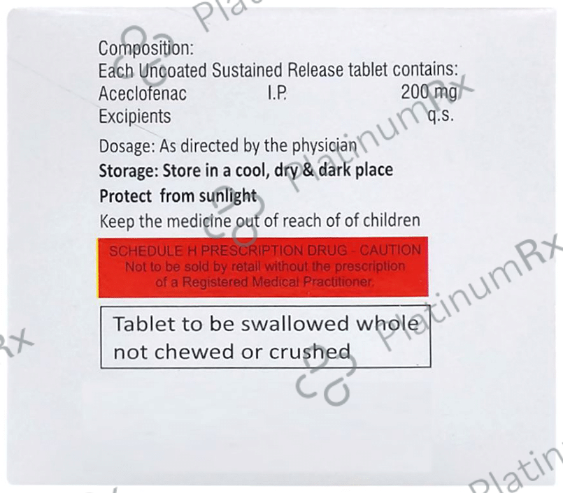 Aceflip 200mg Tablet SR