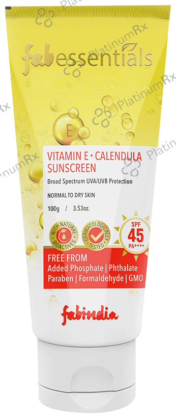 Fabessentials Vitamin E Calendula Sunscreen SPF 45 PA++++