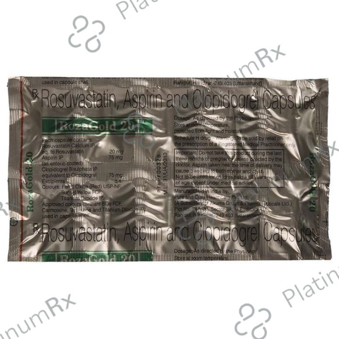 Rozagold 75/20/75mg Capsule 10s