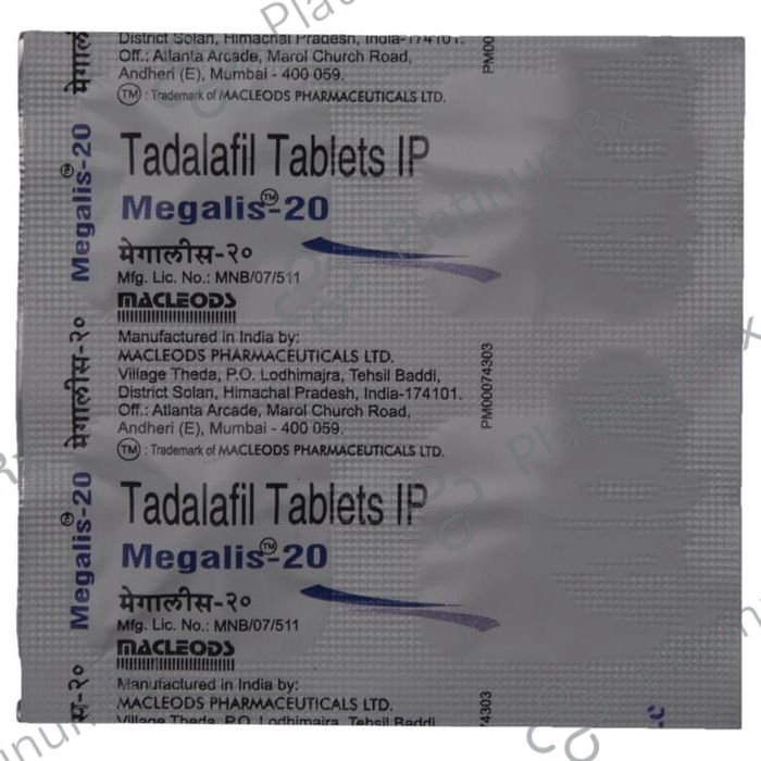 Megalis 20mg Tablet 4s