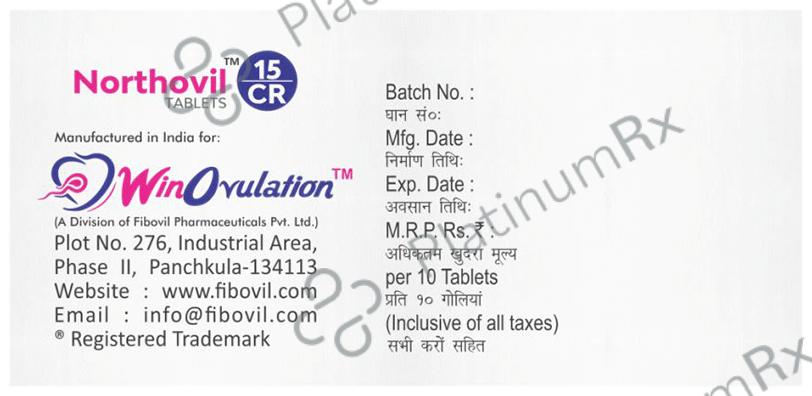 Northovil 15mg Tablet CR