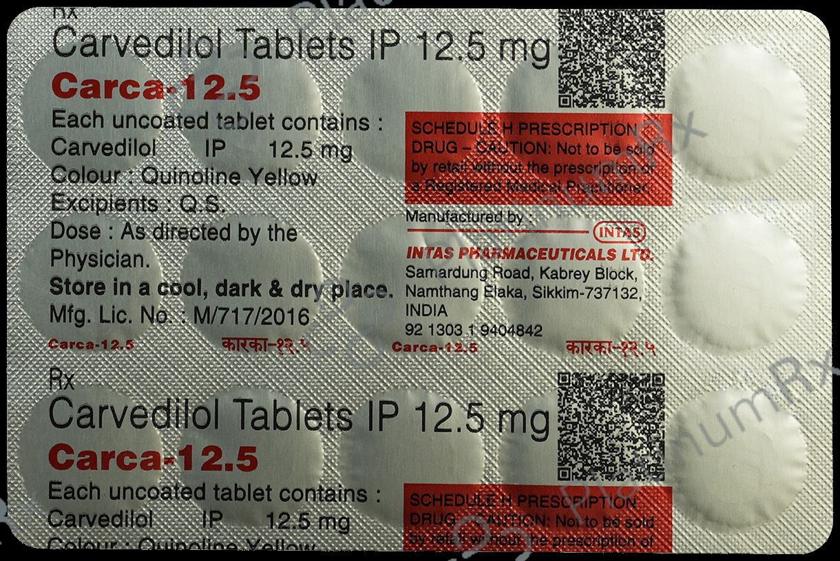 Carca 12.5mg Tablet 15s
