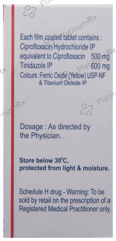 Cifran CT 500/600mg Tablet 10s