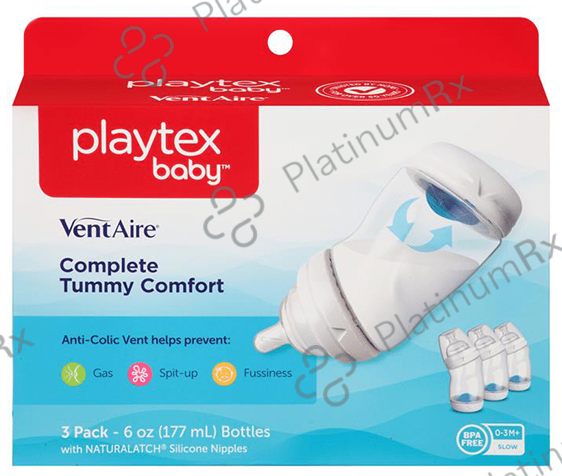 Playtex Baby Ventaire Colors Feeding Bottle 3 Feeding