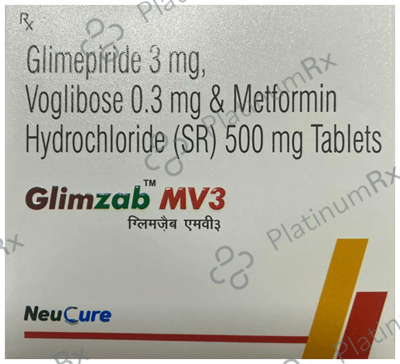 Glimzab MV3 Tablet SR 15 Tablet SR