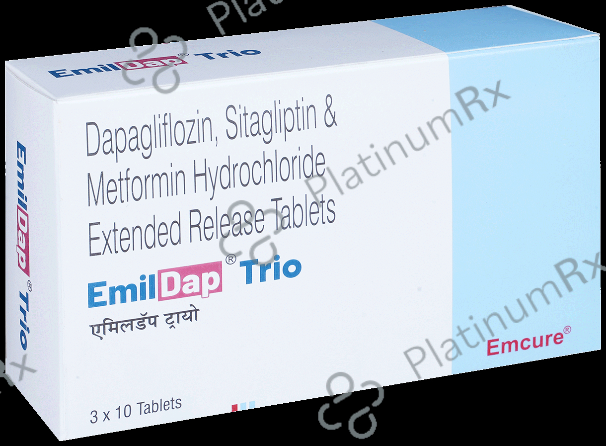 Emildap Trio 10/500/100mg Tablet 10s