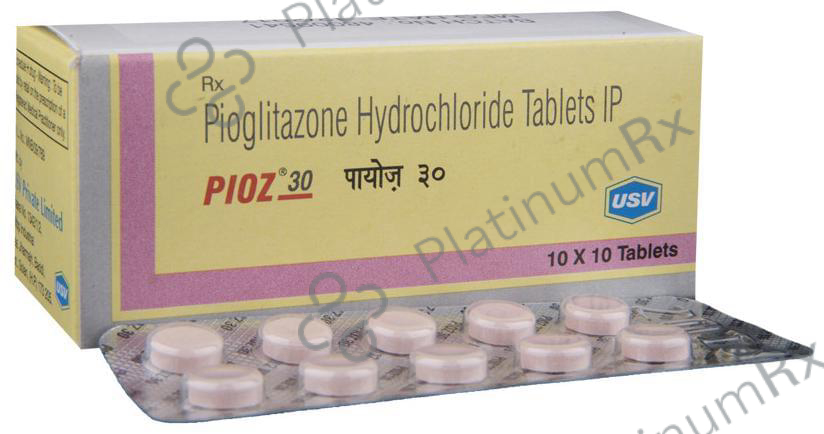 Pioz 30mg Tablet 10s