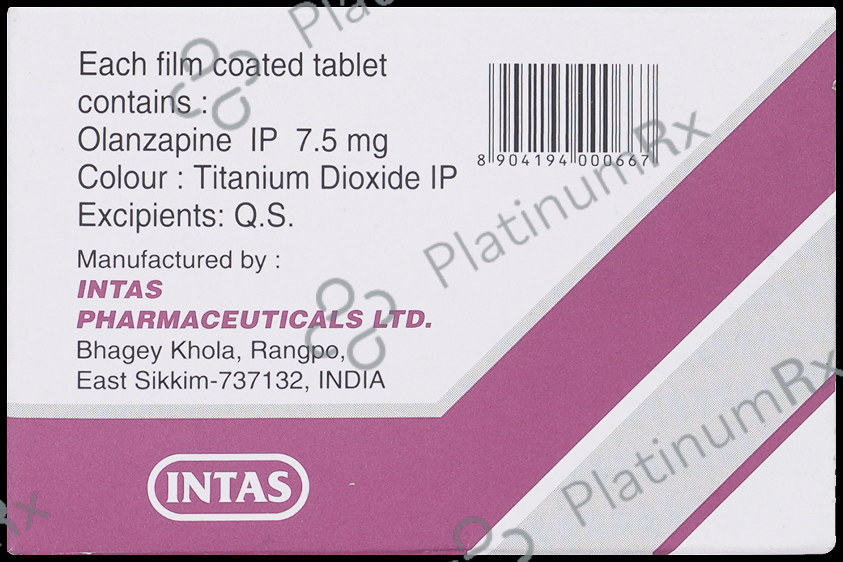 Oliza 7.5mg Tablet 10s