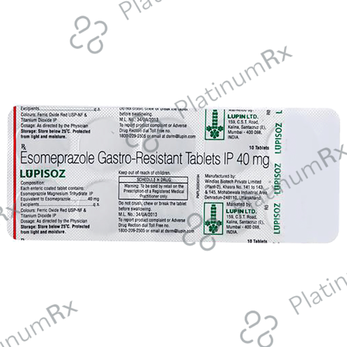 Lupisoz 40mg Tablet 10s