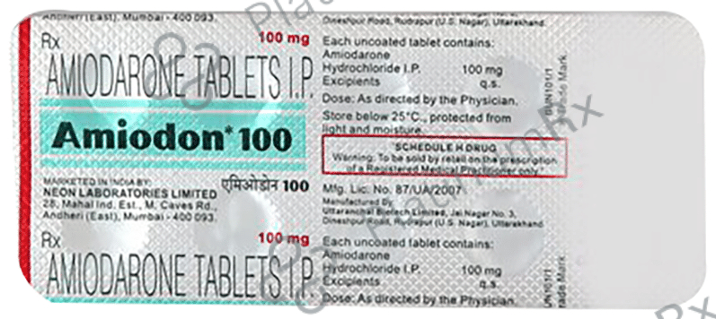 Amiodon 100mg Tablet