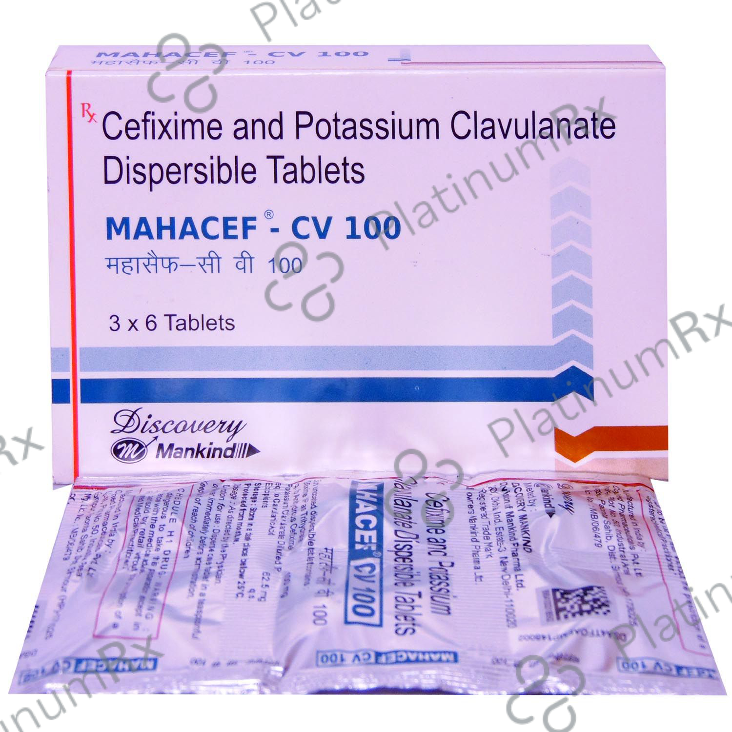 Mahacef CV 100/62.5mg Tablet 6s