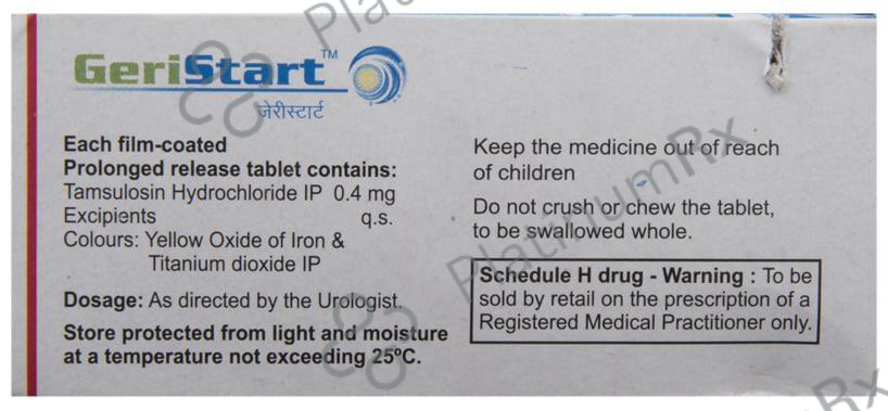 Geristart PR 0.4mg Tablet 10s