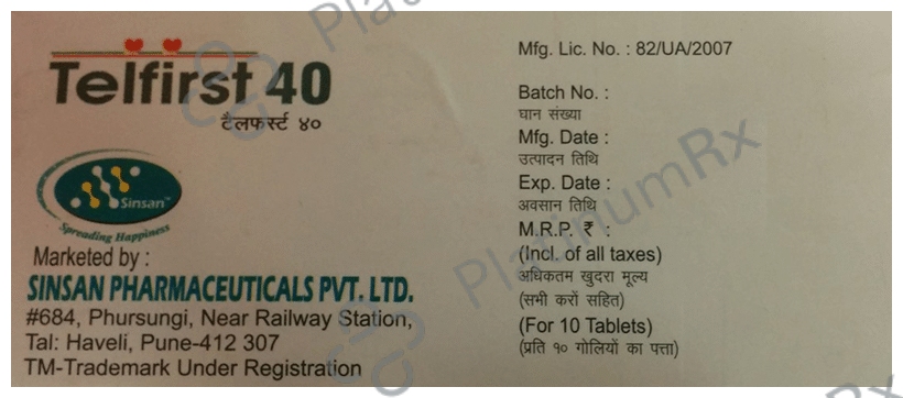 Telfirst 40 Tablet 10 Tablet