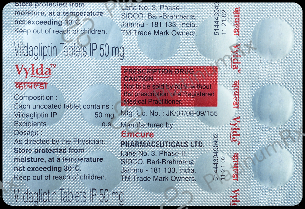 Vylda 50mg Tablet 15s