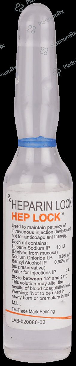 Hep Lock Solution 2 Injection