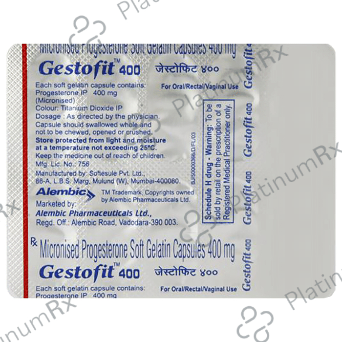 Gestofit 400mg Soft Gelatin Capsule 10s