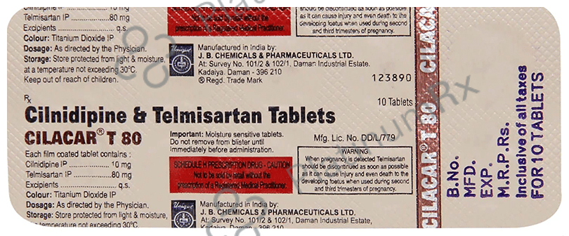Cilacar T 80 Tablet 10 Tablet
