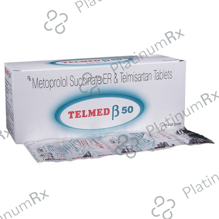 Telmed Beta 50mg Tablet 10s