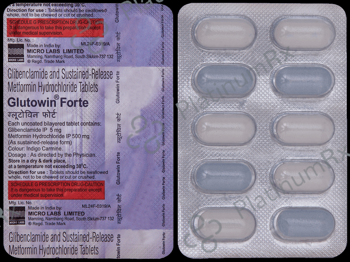 Glutowin Forte 5/500mg Tablet SR 10s