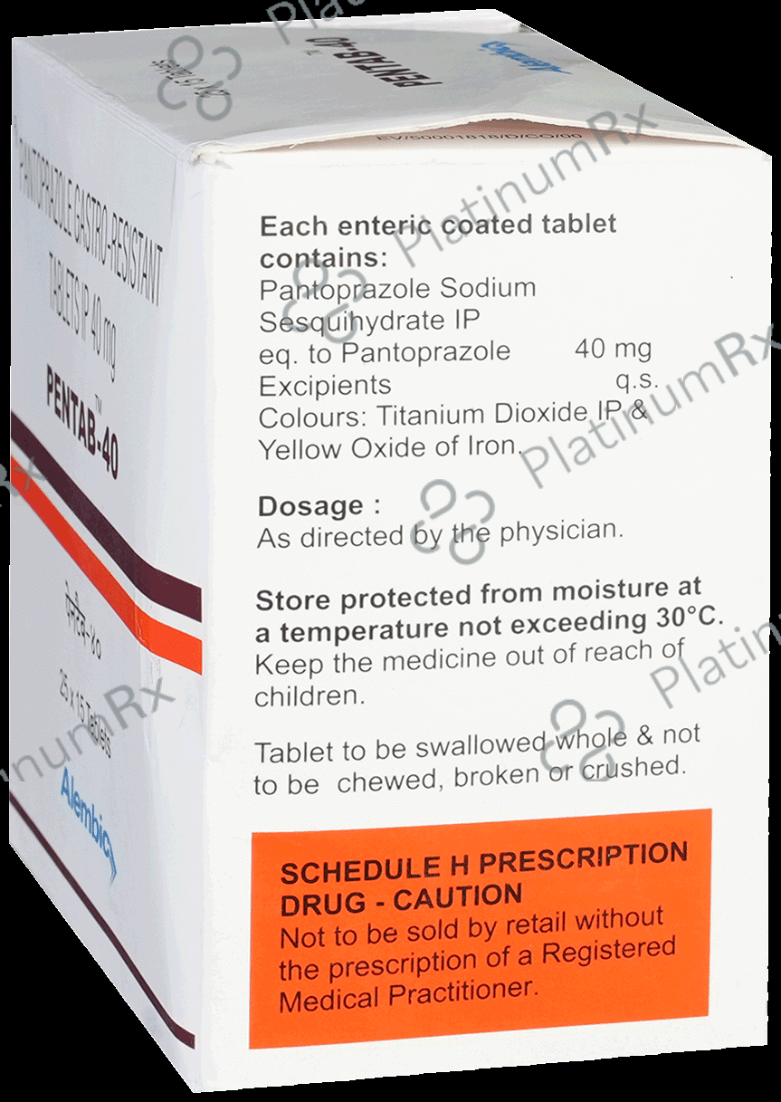 Pentab 40mg Tablet 15s