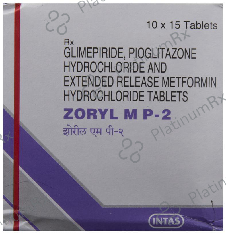 Zoryl MP 2 2/500/15mg Tablet ER 15s