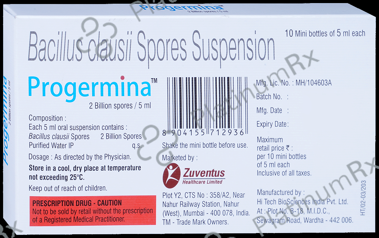 Progermina Bottle Oral Suspension(5ml Each) 10 Bottle