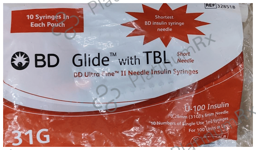 BD Insulin Syringes 100IU 1s