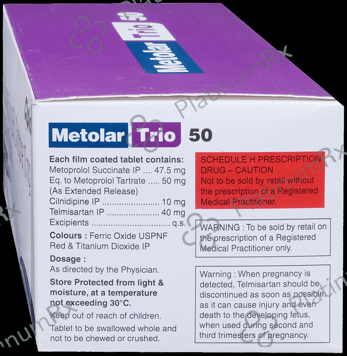 Metolar Trio 50 10/50/40mg Tablet ER 10s