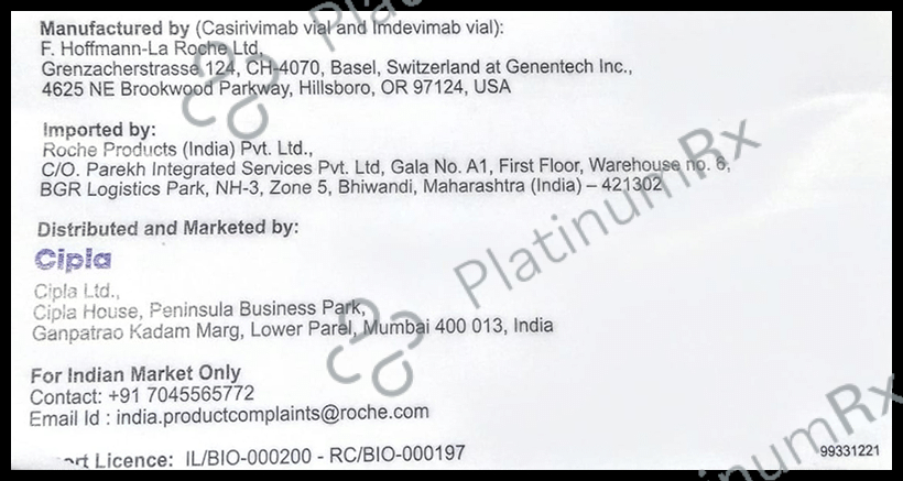 Ronapreve 120mg Injection Combi Pack