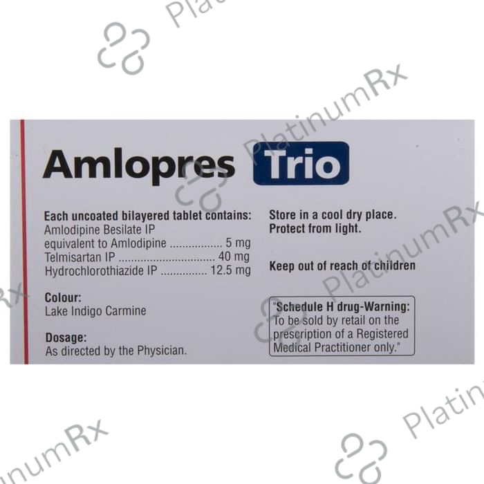Amlopres Trio 5/12.5/40mg Tablet 10s
