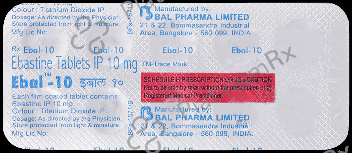 Ebal 10mg Tablet 10s
