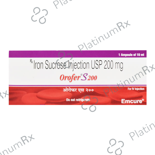 Orofer S 200mg Injection 10ml