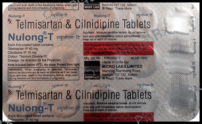 Nulong T 10/40mg Tablet 15s