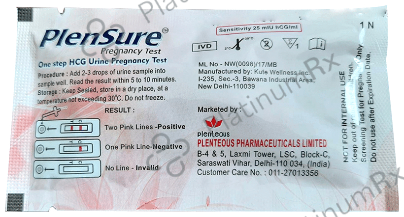 Plenteous Plensure Pregnancy Test Kit