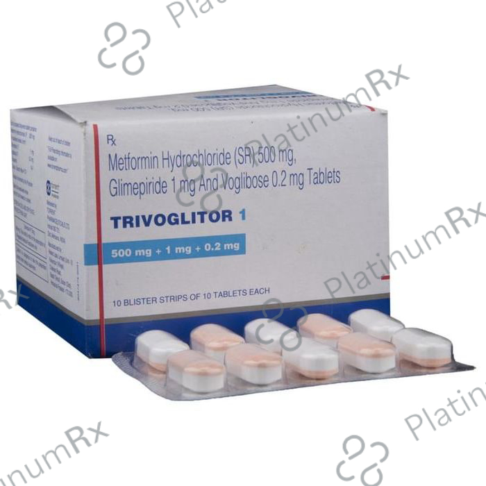 Trivoglitor 1/500/0.2mg Tablet SR 10s