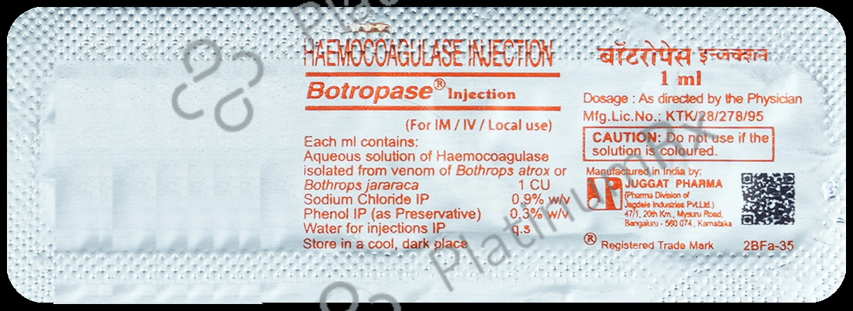 Botropase 1IU Injection 1ml