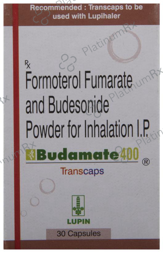 Budamate 6/400mcg Transcaps 30s