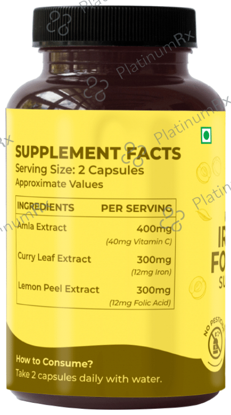 Saptamveda Plant Based Iron and Folic Acid Capsule