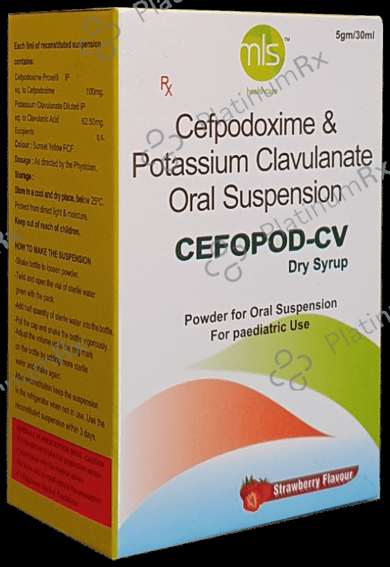 Cefopod-CV Dry Syrup Strawberry