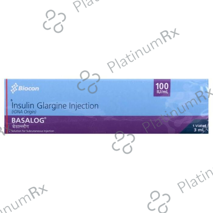 Basalog (100 IU/ml) (1*3ml Vial) Solution For Injection 3ml