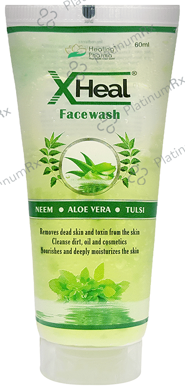 Healing Pharma X Heal Face Wash (60ml Each) Neem, Tulsi & Aloe Vera